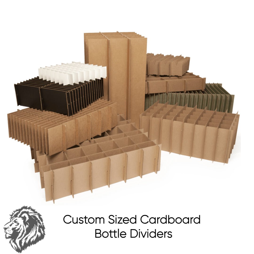 Custom Sized Cardboard Bottle Dividers - Lion Packaging