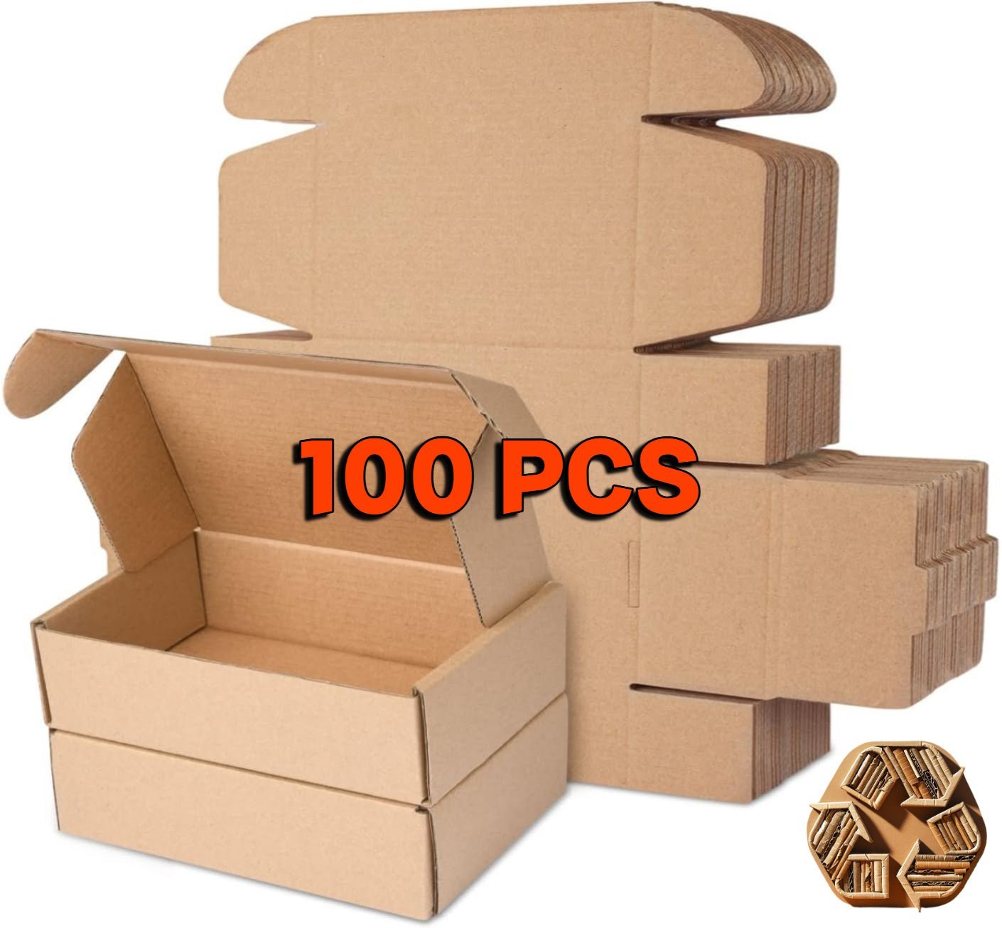 100pcs 250 X 165 X 50 mm Mailing Box Diecut Mailer Box - Lion Packaging